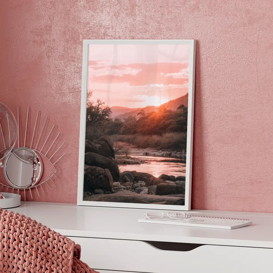 Poster Krüger-Nationalpark Südafrika zur Golden Hour 5