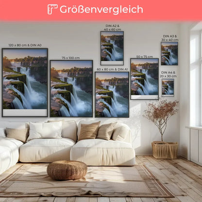 Skandinavische Boho Poster mit abstrakter Tonvase