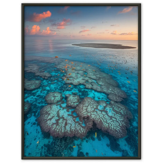 Poster Great Barrier Reef Australien in der Goldenen Stunde 1