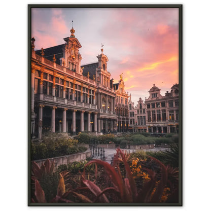 Grand Place Belgien Poster Panorama Bild zur Golden Hour 1