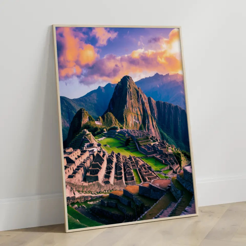 Poster Machu Picchu Peru Panorama Bild 3