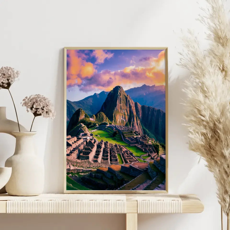 Poster Machu Picchu Peru Panorama Bild 4