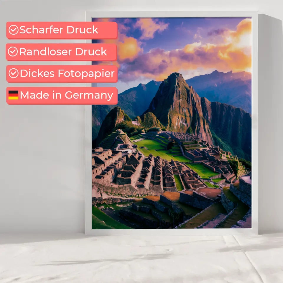 Poster Machu Picchu Peru Panorama Bild 6