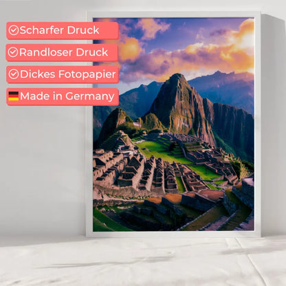 Poster Machu Picchu Peru Panorama Bild 6