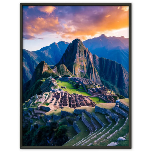 Poster Machu Picchu atemberaubendes Panorama Bild Perú 1