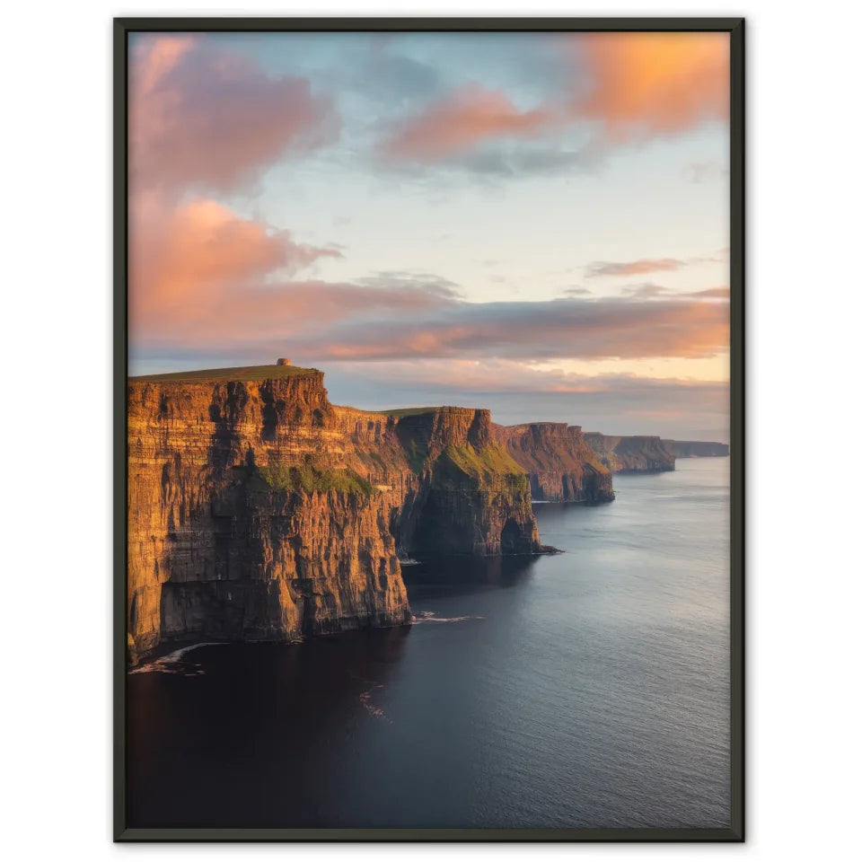 Poster der Cliffs of Moher in Irland zur Golden Hour 1
