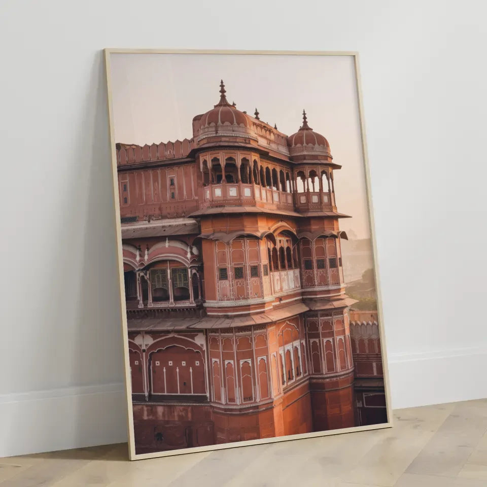 Poster Amber Fort Jaipur Indien zur Golden Hour erleben 3