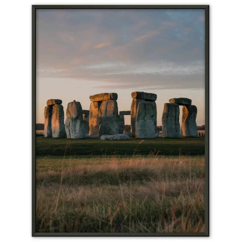 Poster Stonehenge beeindruckendes Panorama Bild zur Golden Hour 1