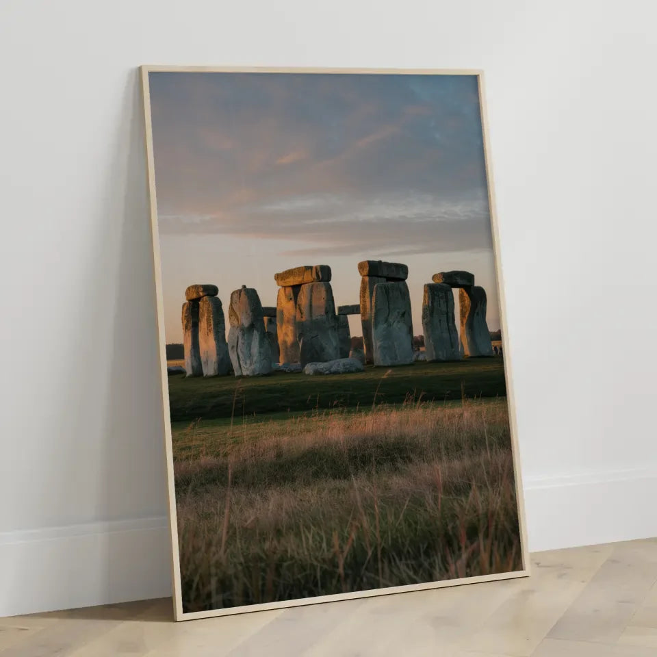 Poster Stonehenge beeindruckendes Panorama Bild zur Golden Hour 3