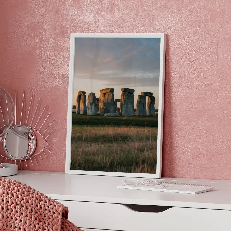 Poster Stonehenge beeindruckendes Panorama Bild zur Golden Hour 5
