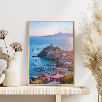 Port De Procida Poster mit bunten Gebäuden am Meer 4