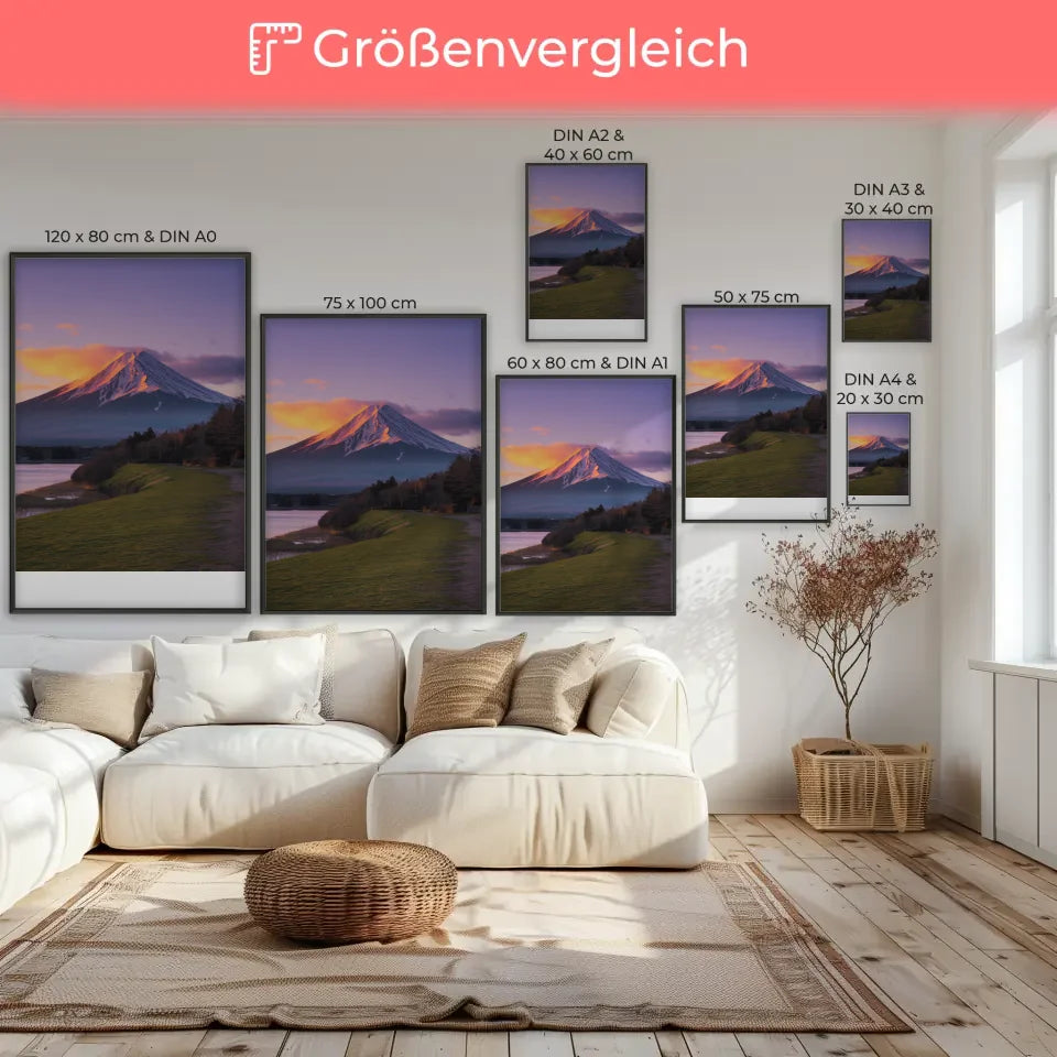 Poster mit skandinavischer Boho Tonvase minimalistisch 7