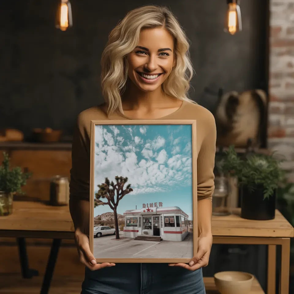 Vintage Restaurant Poster mit Retro-Feeling 2