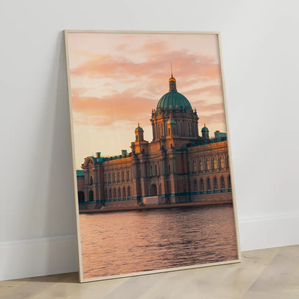 Eremitage Poster in einzigartiger goldener Stunde Russland 3