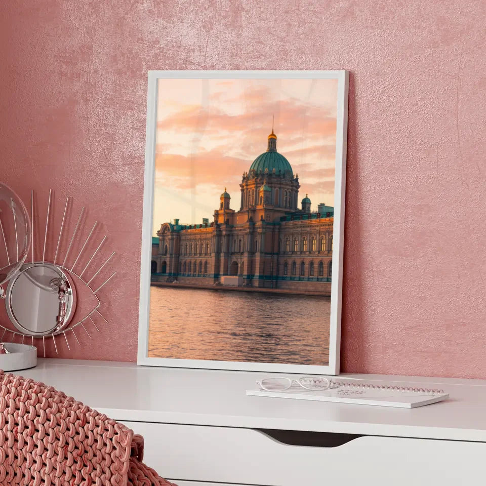 Eremitage Poster in einzigartiger goldener Stunde Russland 5