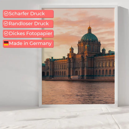 Eremitage Poster in einzigartiger goldener Stunde Russland 6