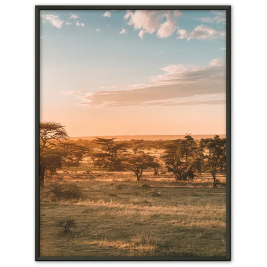 Poster Serengeti Nationalpark Panorama zur Golden Hour 1