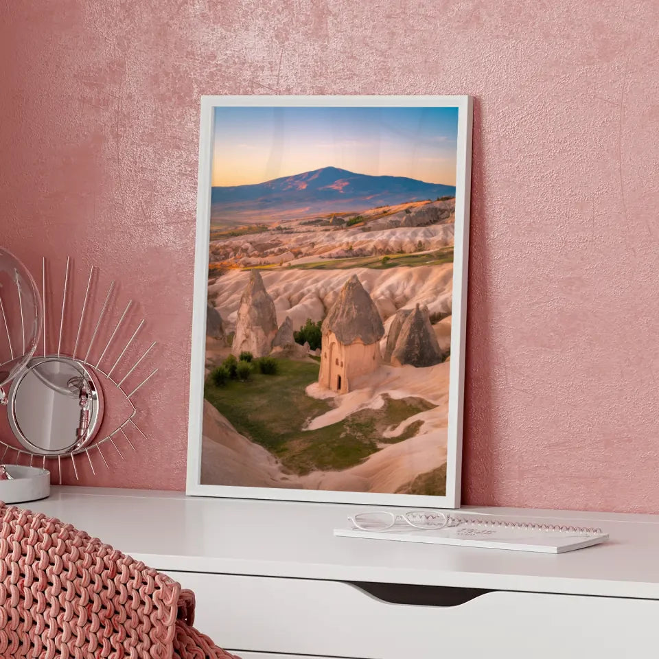 Poster Kappadokien Panorama Bild zur Goldenen Stunde 5