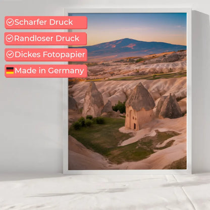 Poster Kappadokien Panorama Bild zur Goldenen Stunde 6