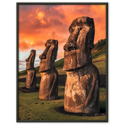 Poster beeindruckendes Panorama Bild von Rapa Nui Chile 1