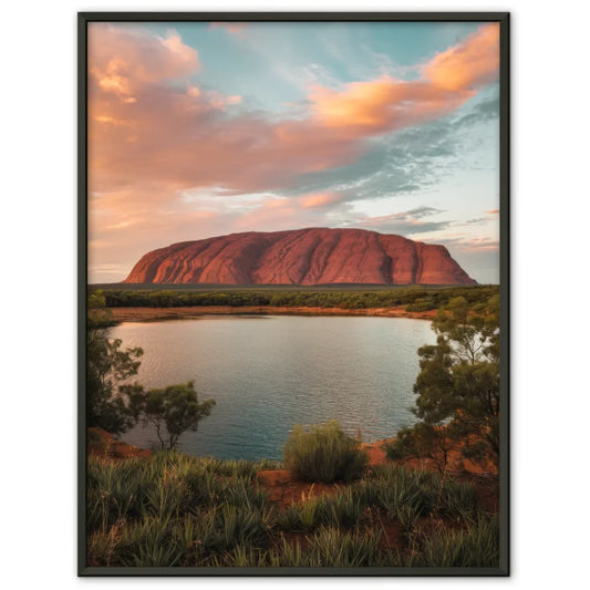 Poster Ayers Rock Australien bei Sonnenuntergang Panorama 1