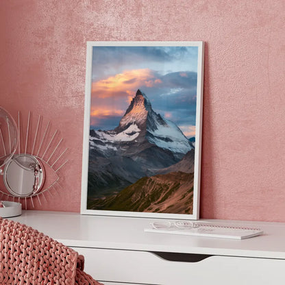 Poster Matterhorn Schweiz in der Goldenen Stunde beeindruckend 5
