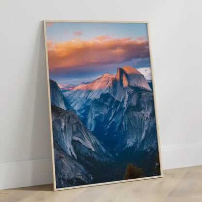 Poster Yosemite Nationalpark Panorama Bild zur Golden Hour 3