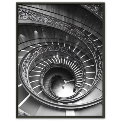 Eleganter Poster mit Wendeltreppe und Blumenmuster 1