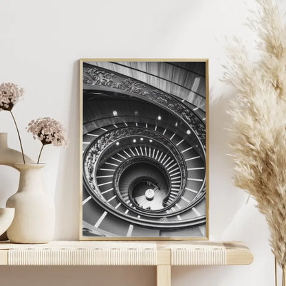 Elegante Wendeltreppe Poster mit kunstvollen Geländern gestalten 4