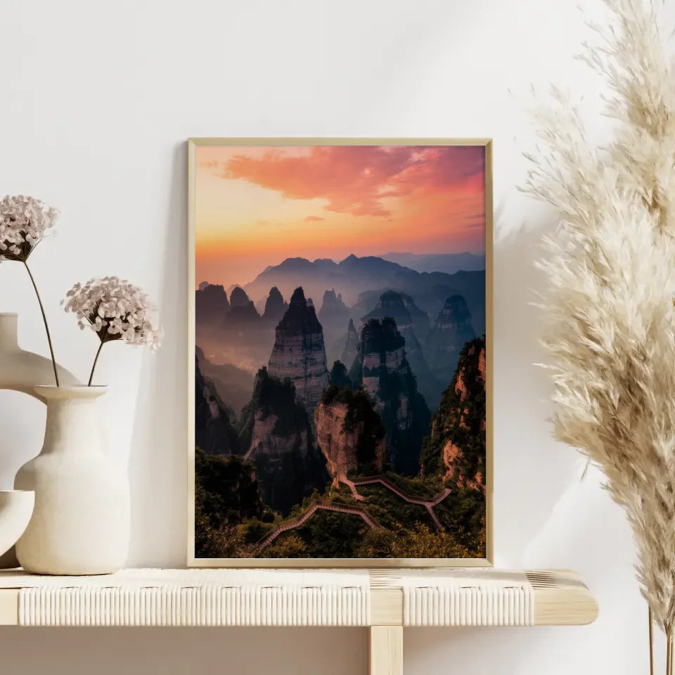 Minimalistisches Poster skandinavische Boho-Vase aus Ton 4