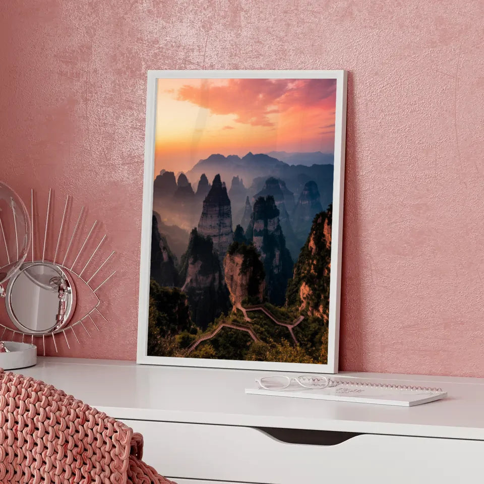 Minimalistisches Poster skandinavische Boho-Vase aus Ton 5