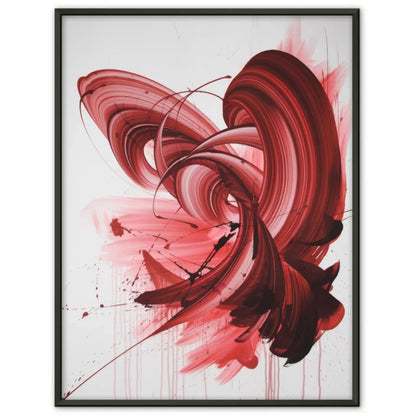 Abstraktes Poster in Rot Rosa für lebendige Wandgestaltung 1