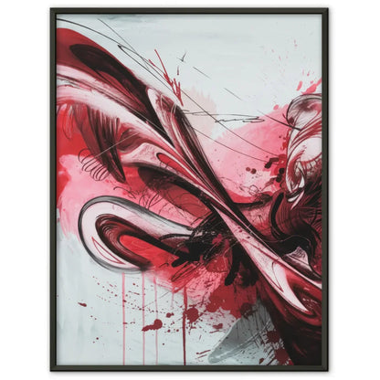 Monochromatisches abstraktes Poster in bunt 1