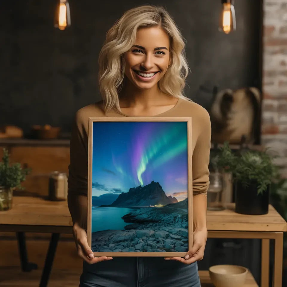 Minimalistisches Poster skandinavische Boho Vase 2