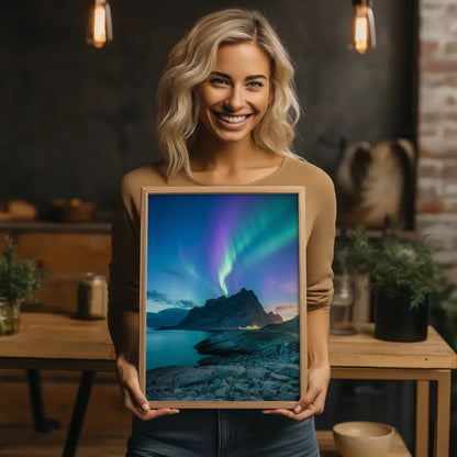 Minimalistisches Poster skandinavische Boho Vase 2