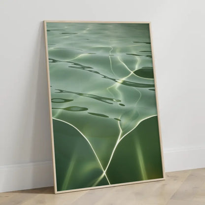 Beruhigendes Poster mit Wellenmotiv in Grün 3