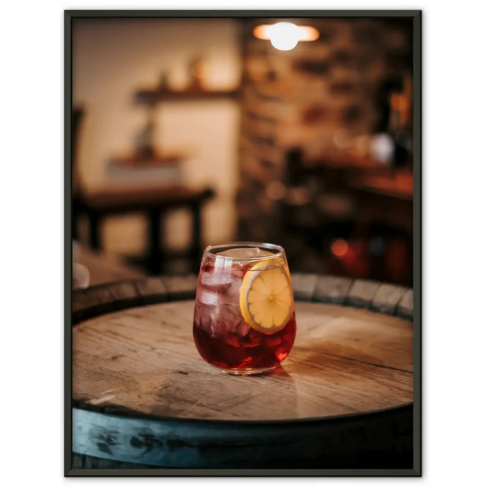 Ruhige Strandszene Poster bei Sonnenuntergang 1