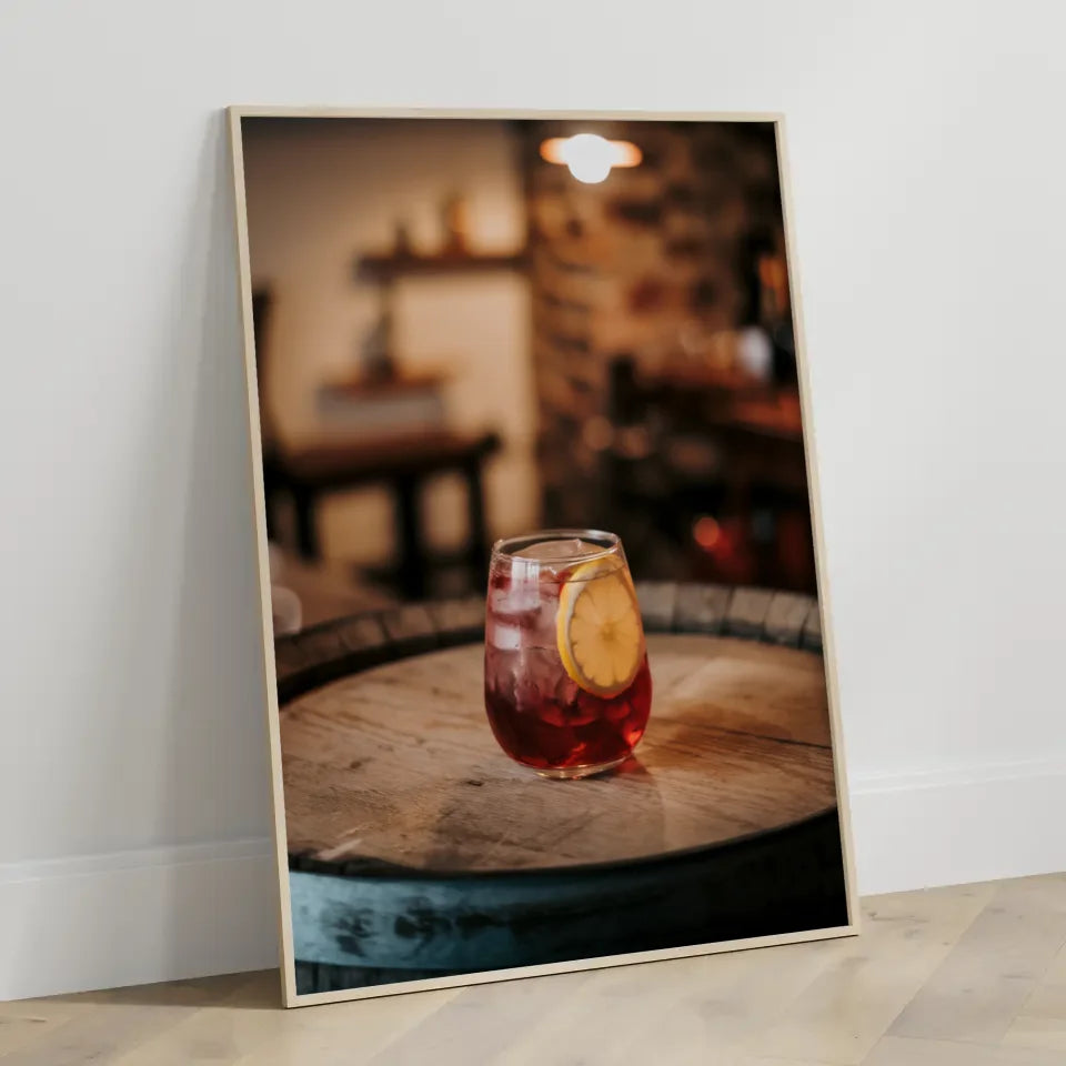 Ruhige Strandszene Poster bei Sonnenuntergang 3