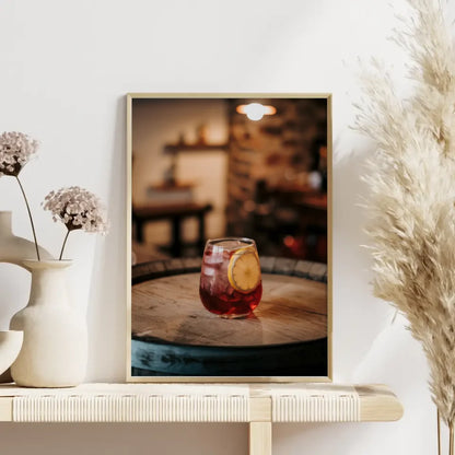 Ruhige Strandszene Poster bei Sonnenuntergang 4