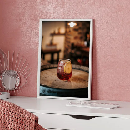 Ruhige Strandszene Poster bei Sonnenuntergang 5