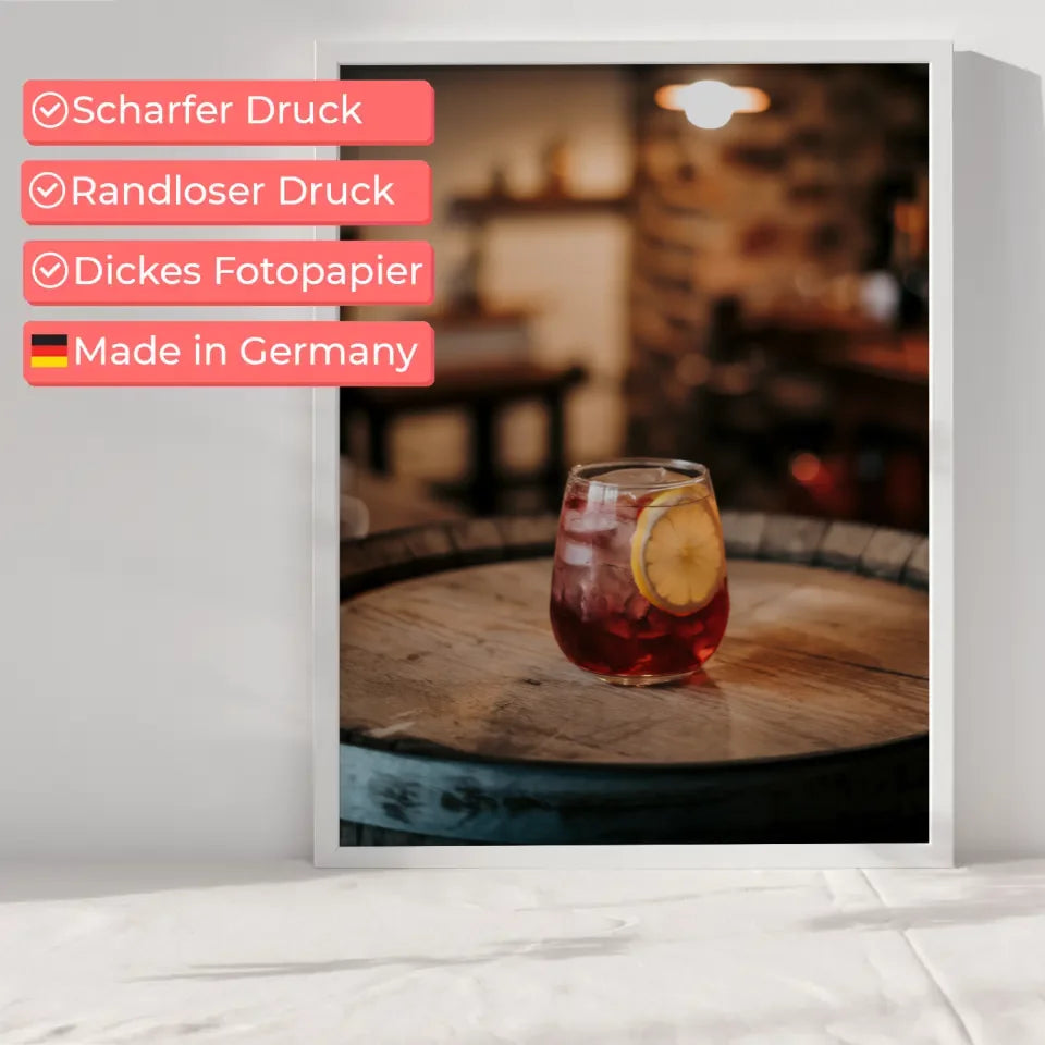 Ruhige Strandszene Poster bei Sonnenuntergang 6