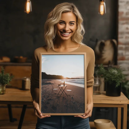 Elegantes Poster mit Champagnergläsern und Spritzdesign für jeden Raum 2