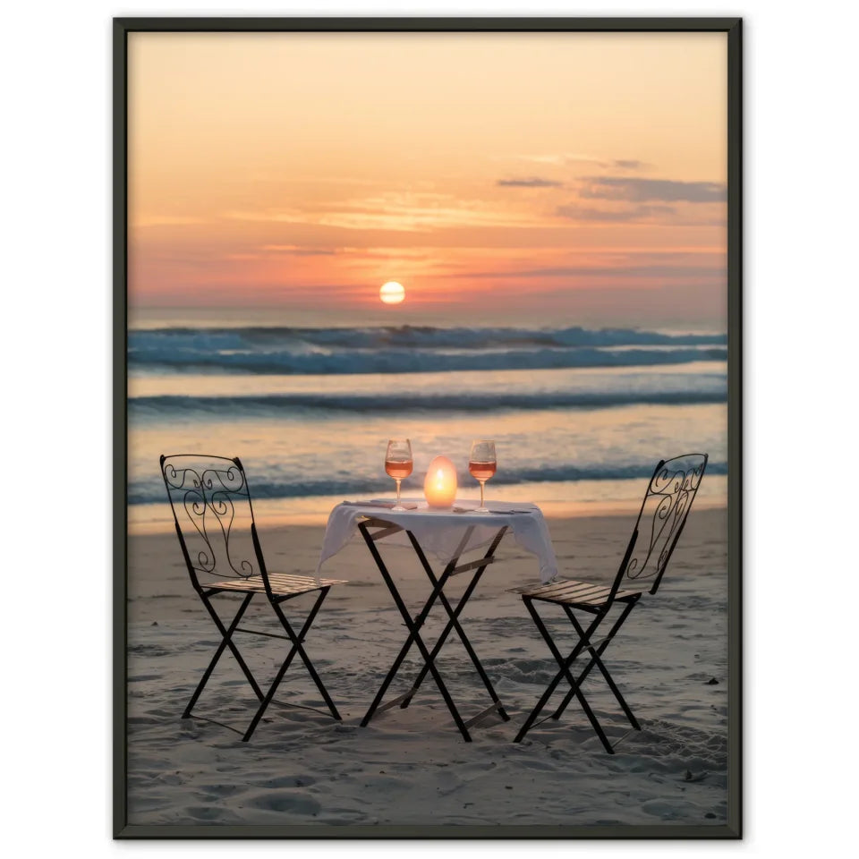 Eleganter Poster mit Champagnergläsern und Spritzmuster für Genuss 1