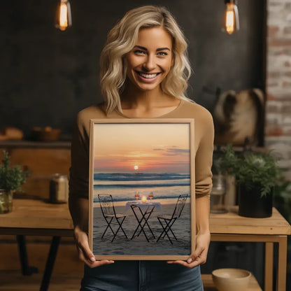 Eleganter Poster mit Champagnergläsern und Spritzmuster für Genuss 2