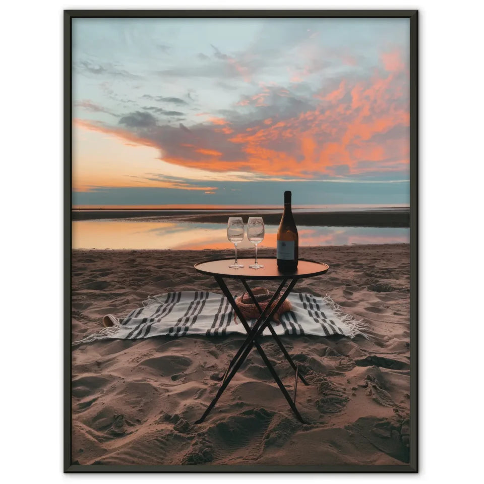 Eleganter Poster mit Champagnergläsern im Spritzmuster 1