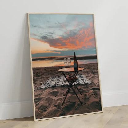 Eleganter Poster mit Champagnergläsern im Spritzmuster 3