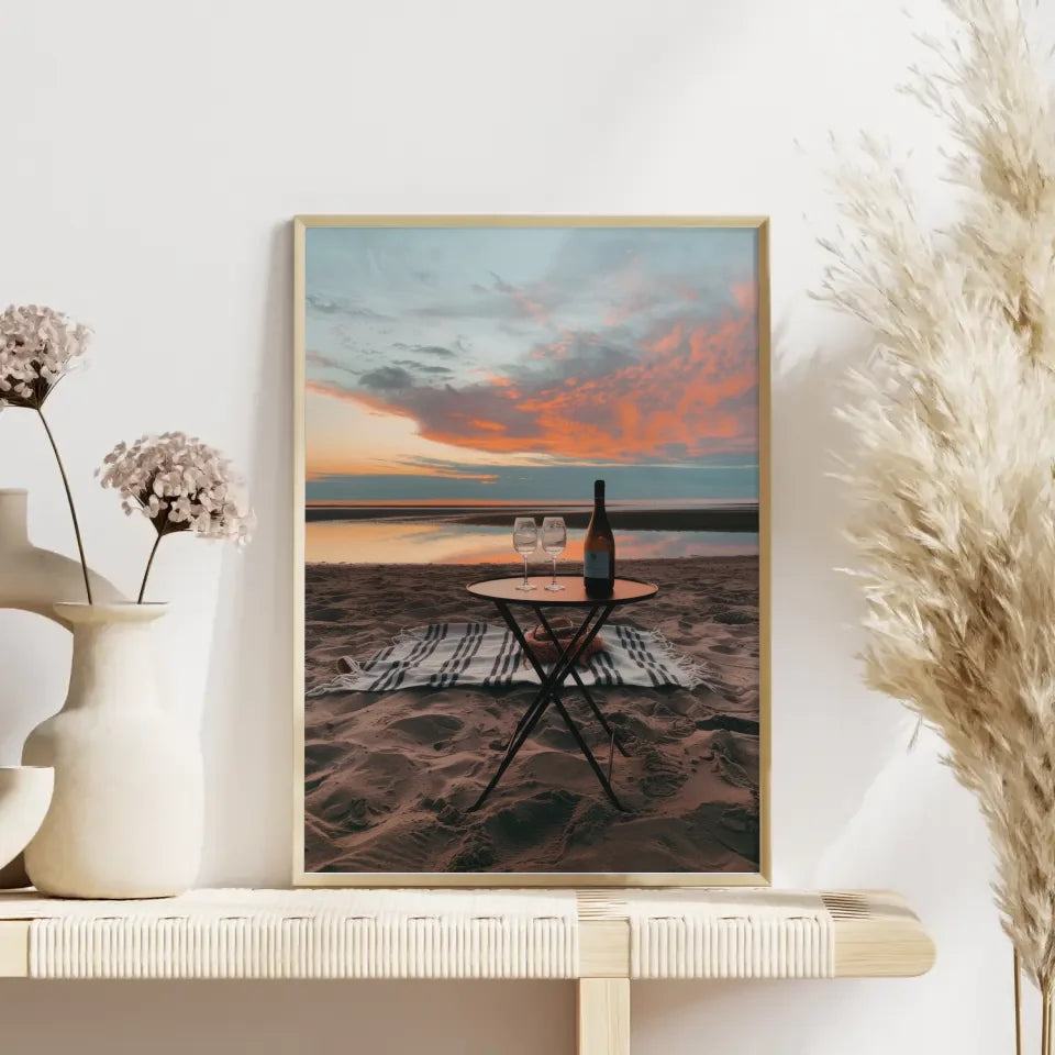 Eleganter Poster mit Champagnergläsern im Spritzmuster 4