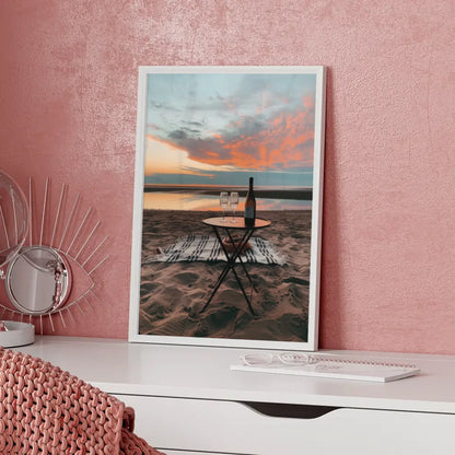 Eleganter Poster mit Champagnergläsern im Spritzmuster 5