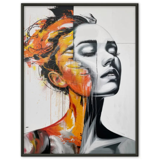 Abstraktes Poster Fusion of Realities für Zuhause 1