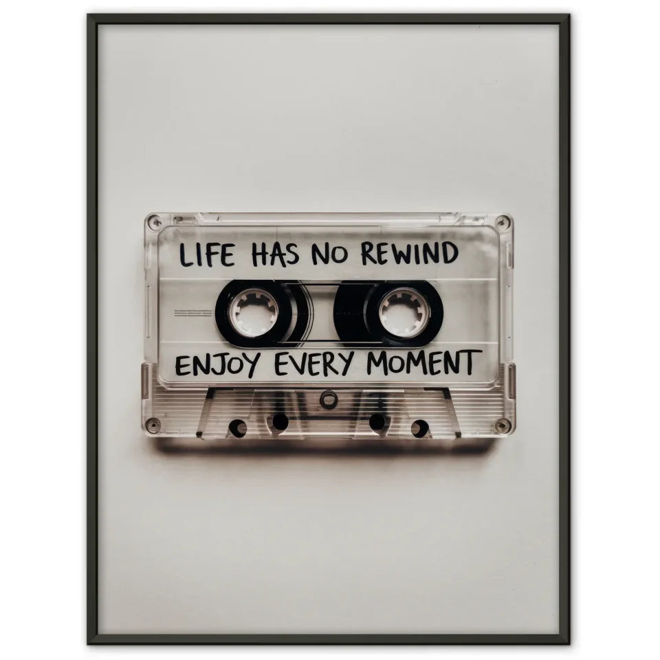 Kassetten Poster mit Lebensweisheit und Spaß 1